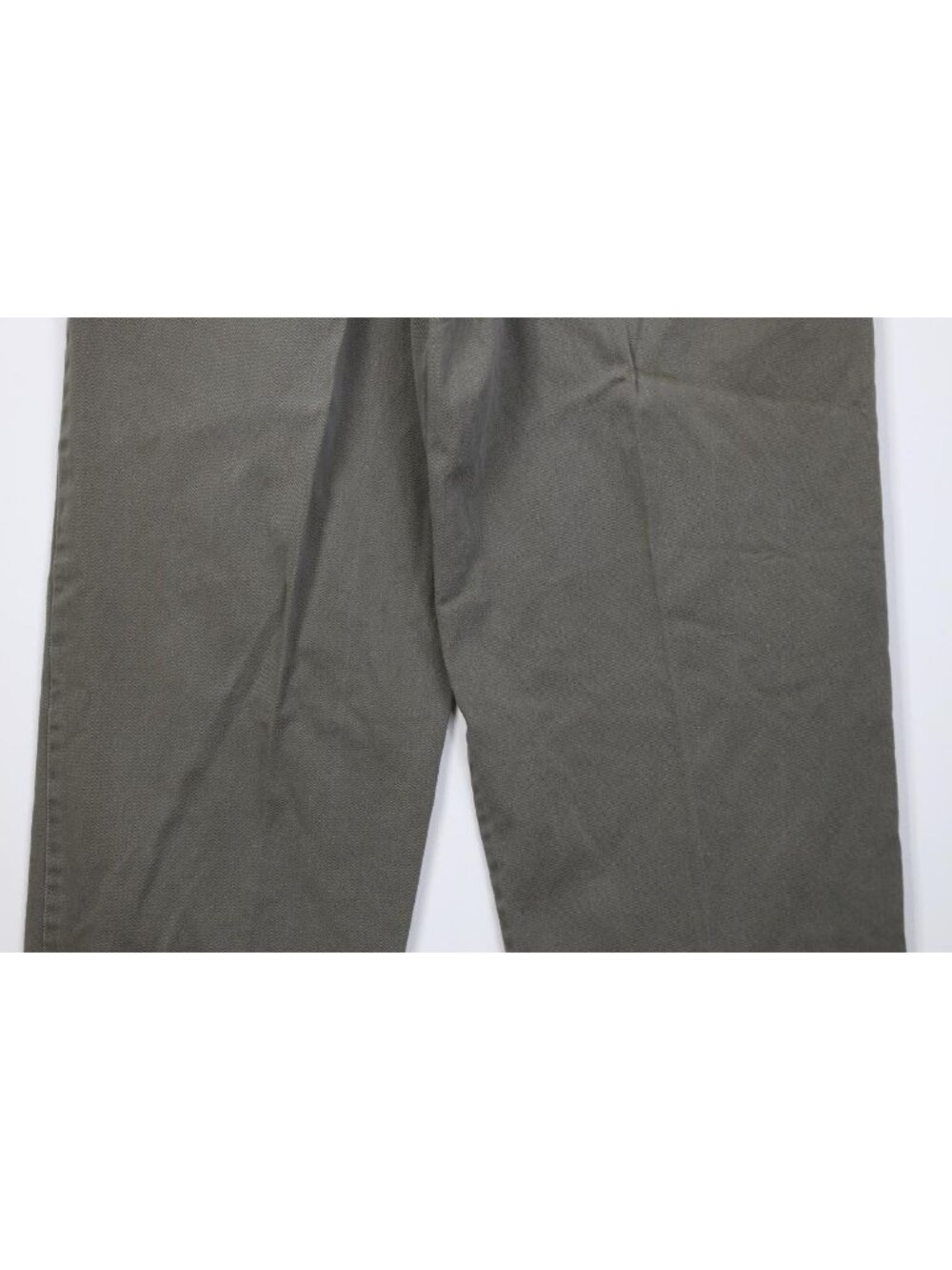 Vtg 90s Streetwear Mens 34x29 Faded Relaxed Fit Pleated Chino Pants Green Cotton - Picture 11 of 13